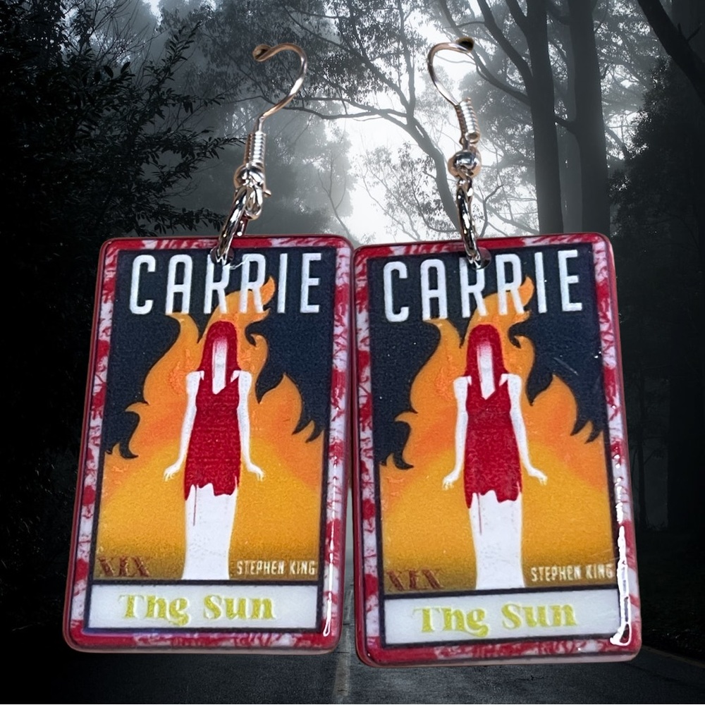 New Carrie Halloween Horror movie earrings